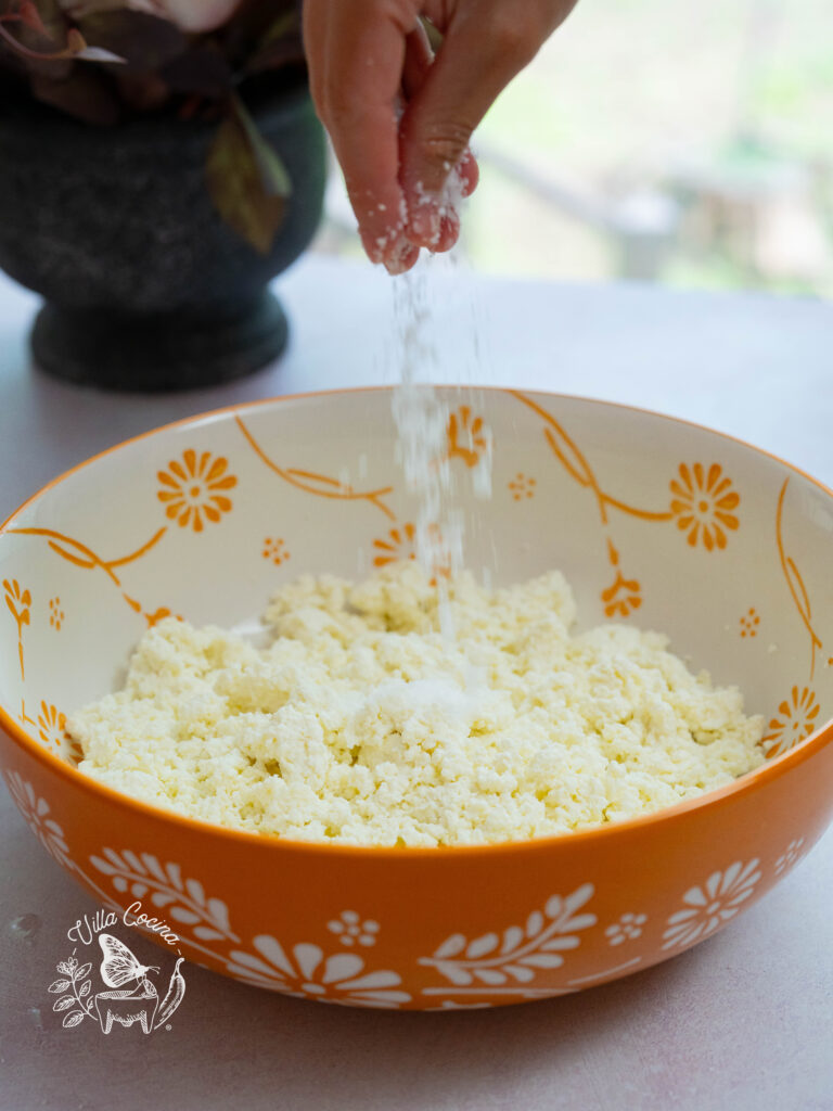 Add salt to Queso Fresco 