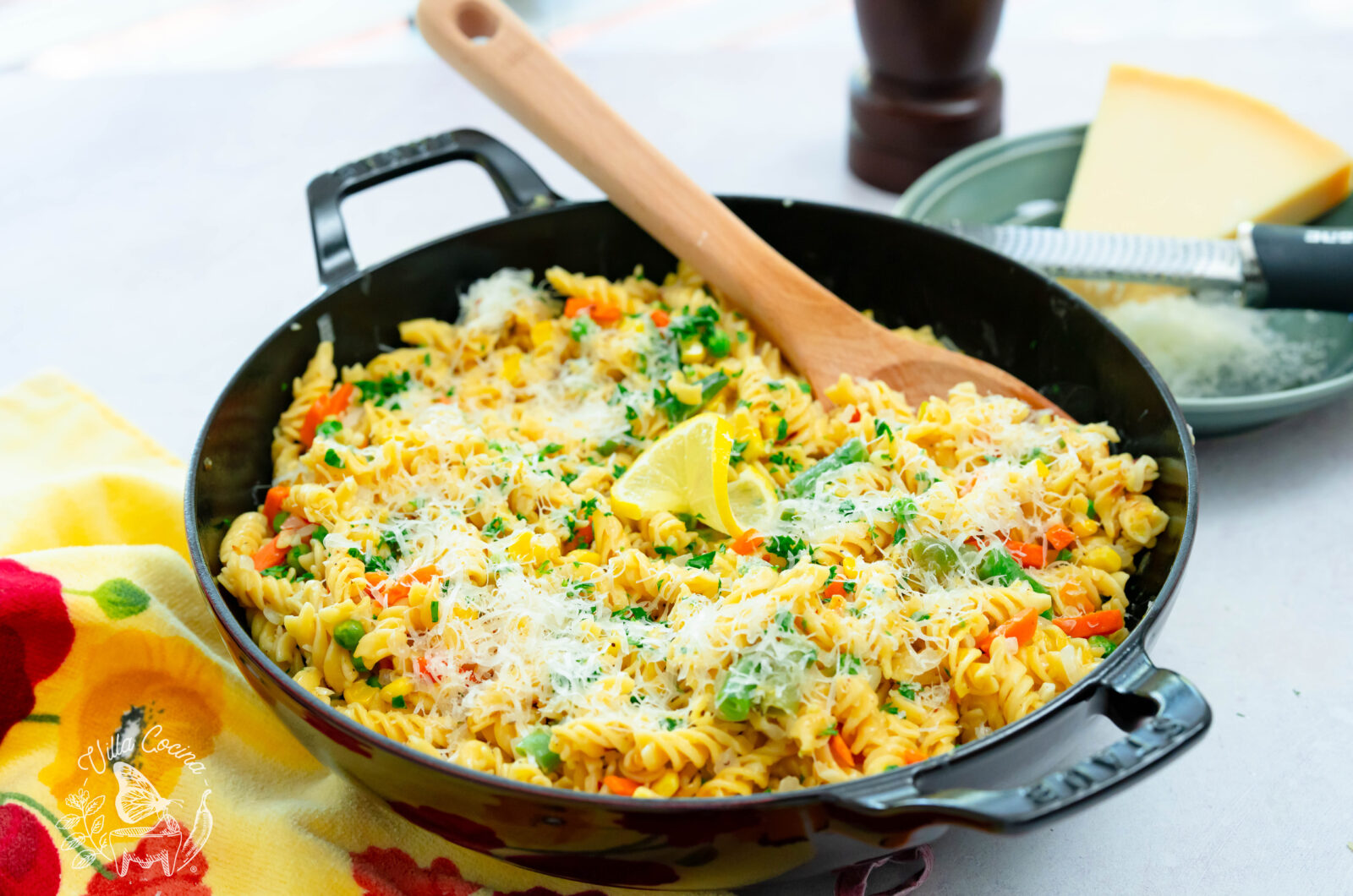 Pan-Fried Lemon Garlic Pasta