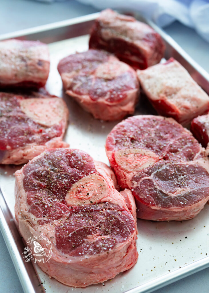 Seasoned meat for Caldo de Res 