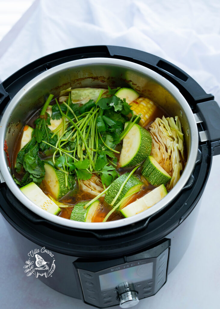 Instant pot caldo de res