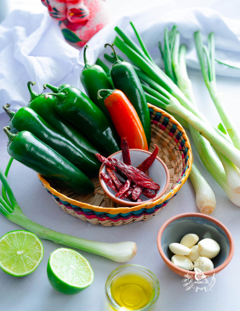 Chiles Toreados Ingredients