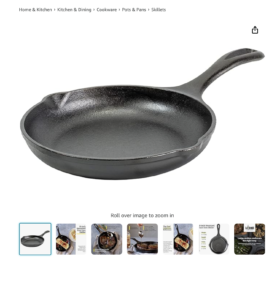 Lodge Cast Iron skillet, 8 inches