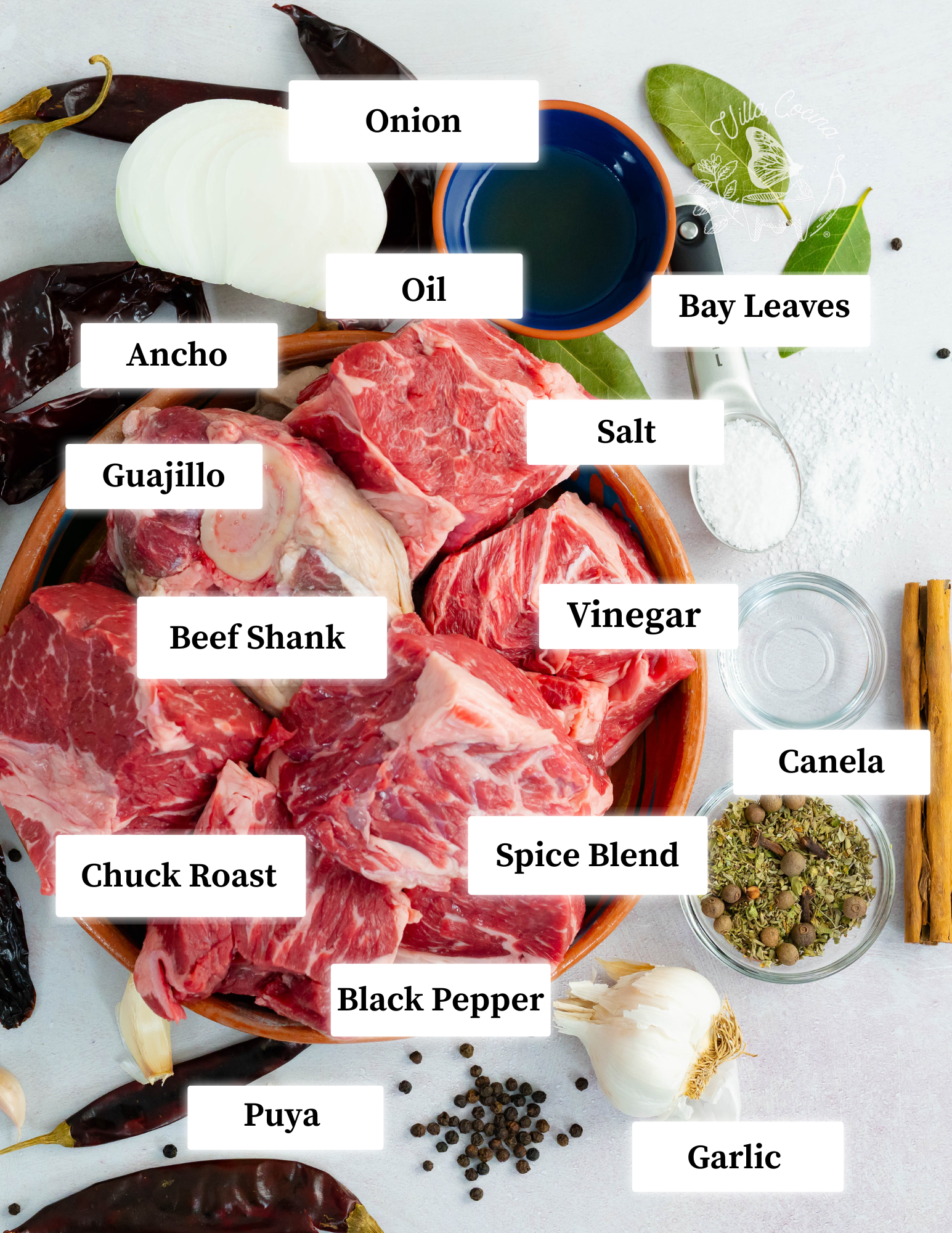 Instant Pot Barbacoa Ingredients