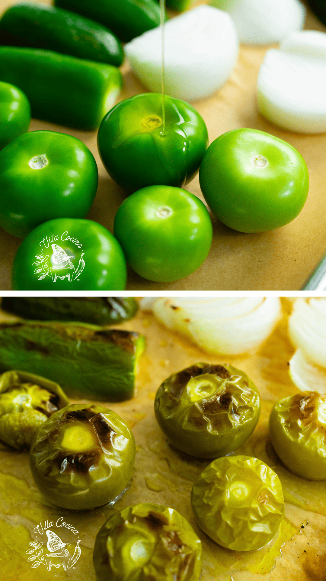 Roasted Ingredients for Salsa Verde