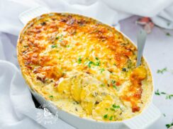 Au Gratin Potatoes with Poblanos