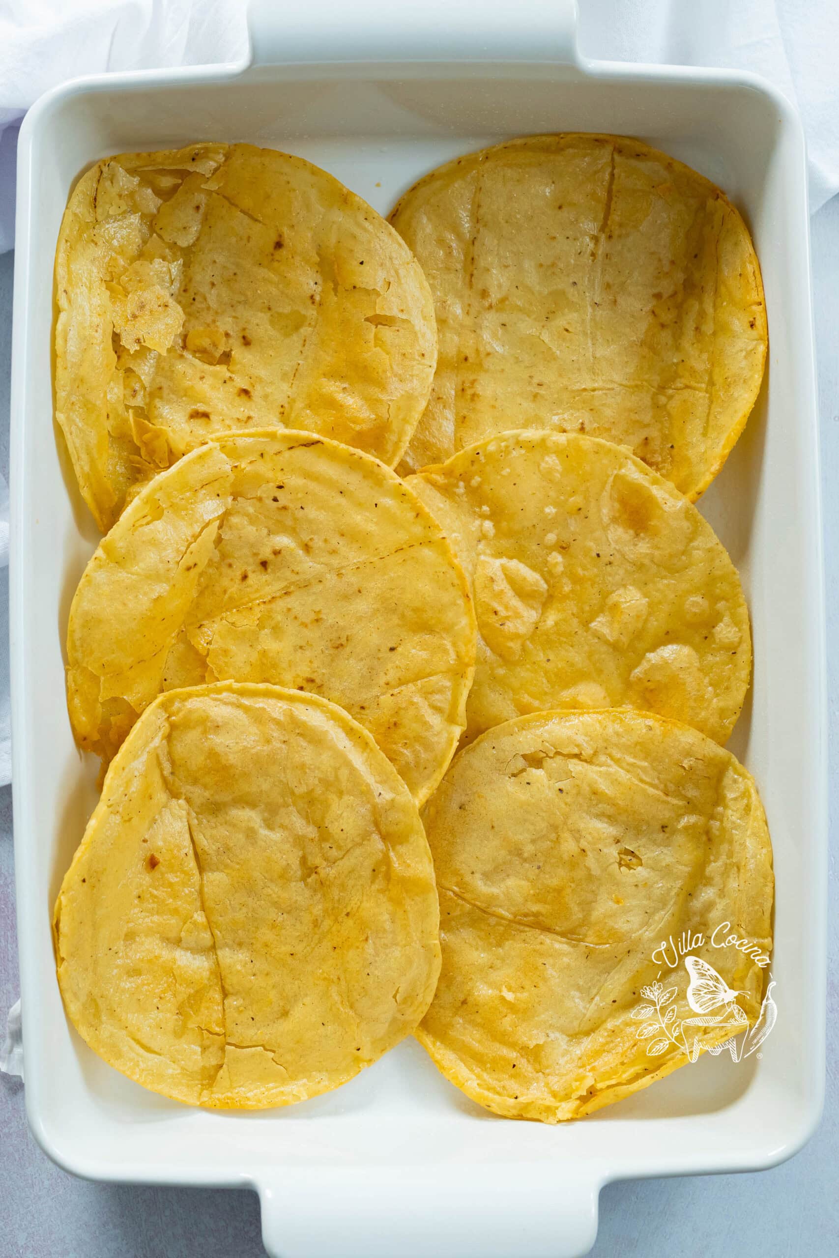 First Layer: Fried Tortillas