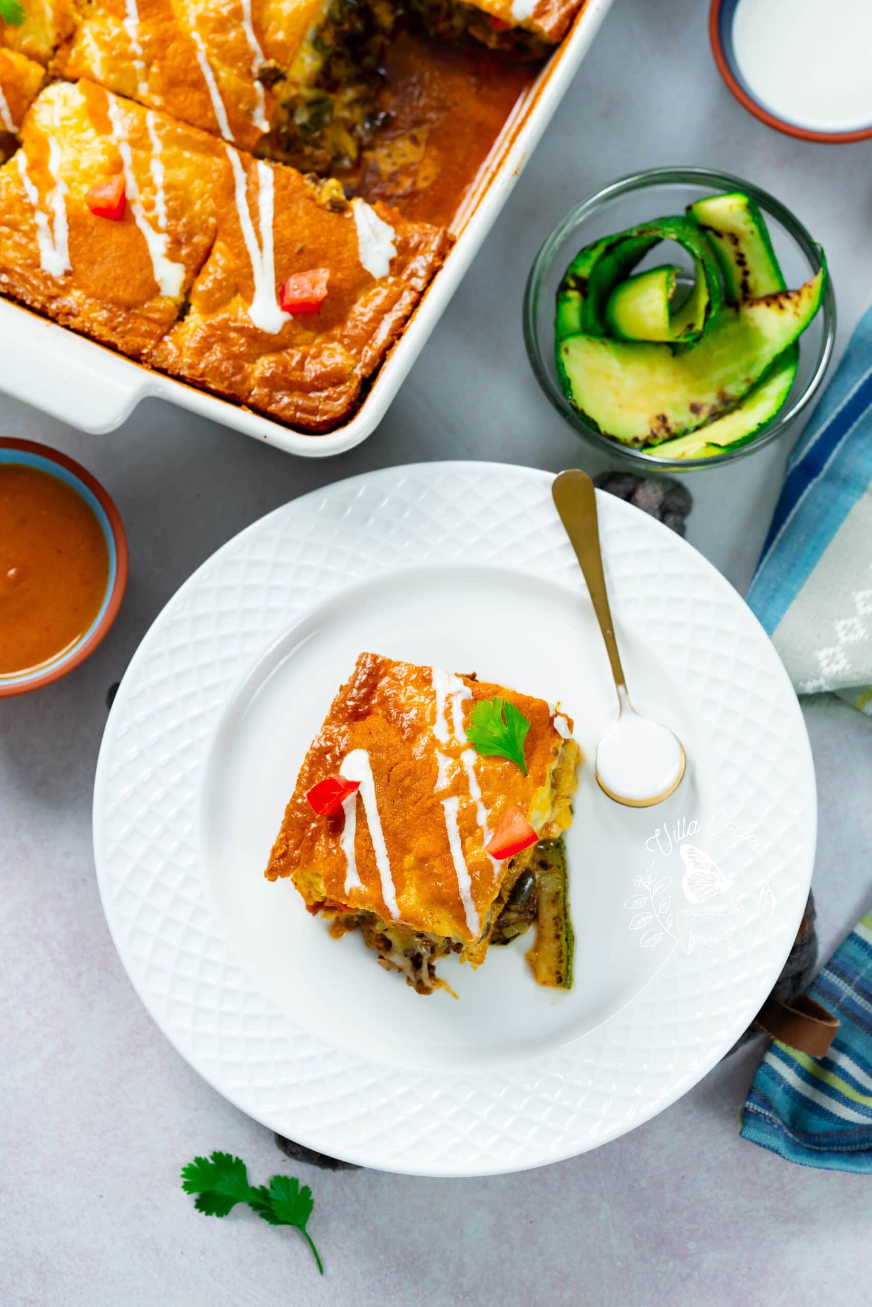 Calabacitas Casserole Plated