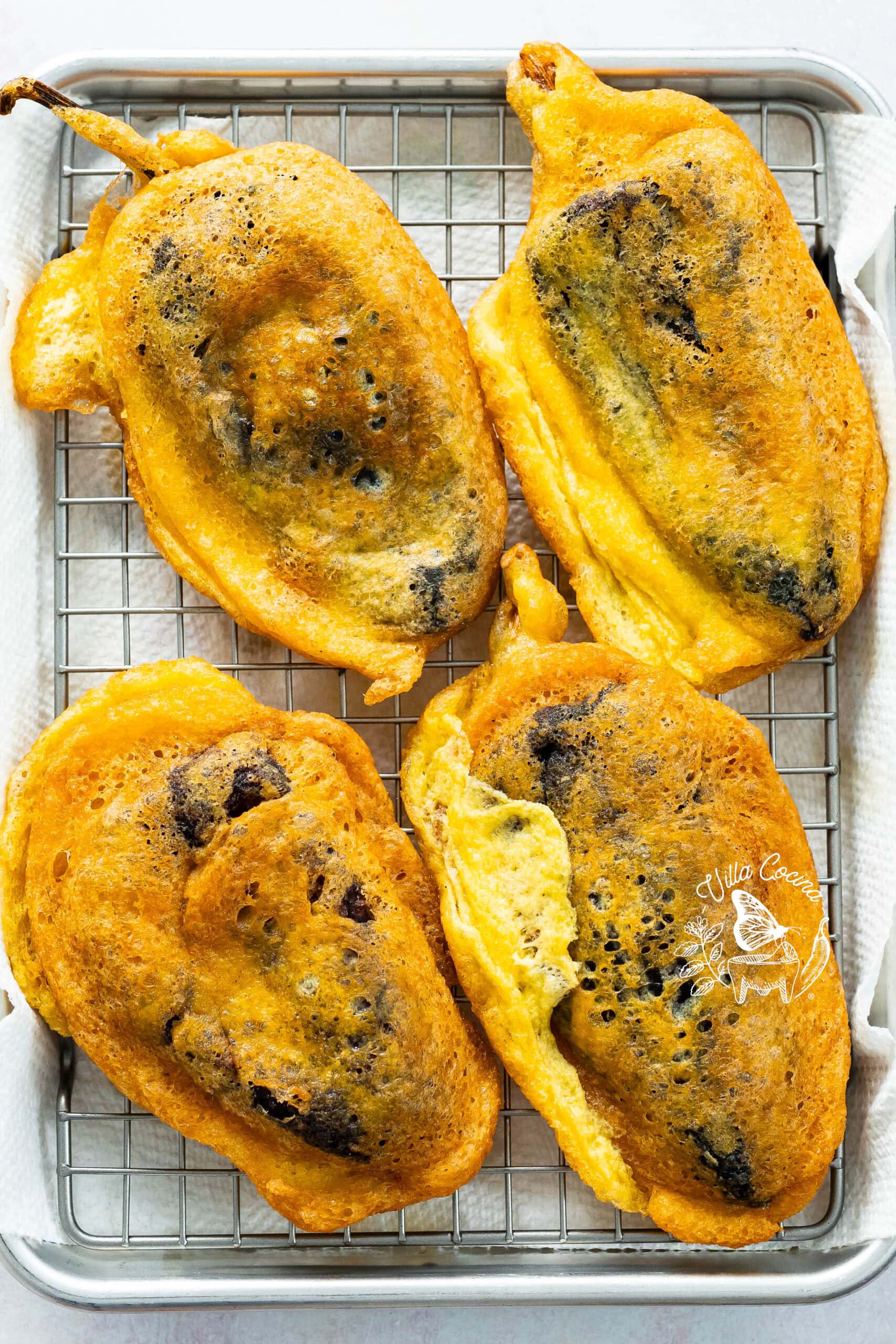 Draining Oil from Chiles