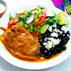 Chiles Rellenos with Ancho Chiles