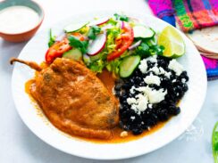 Chiles Rellenos with Ancho Chiles