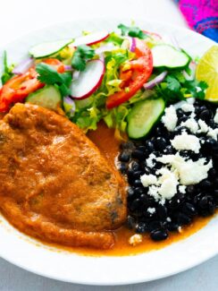 Chiles Rellenos with Ancho Chiles