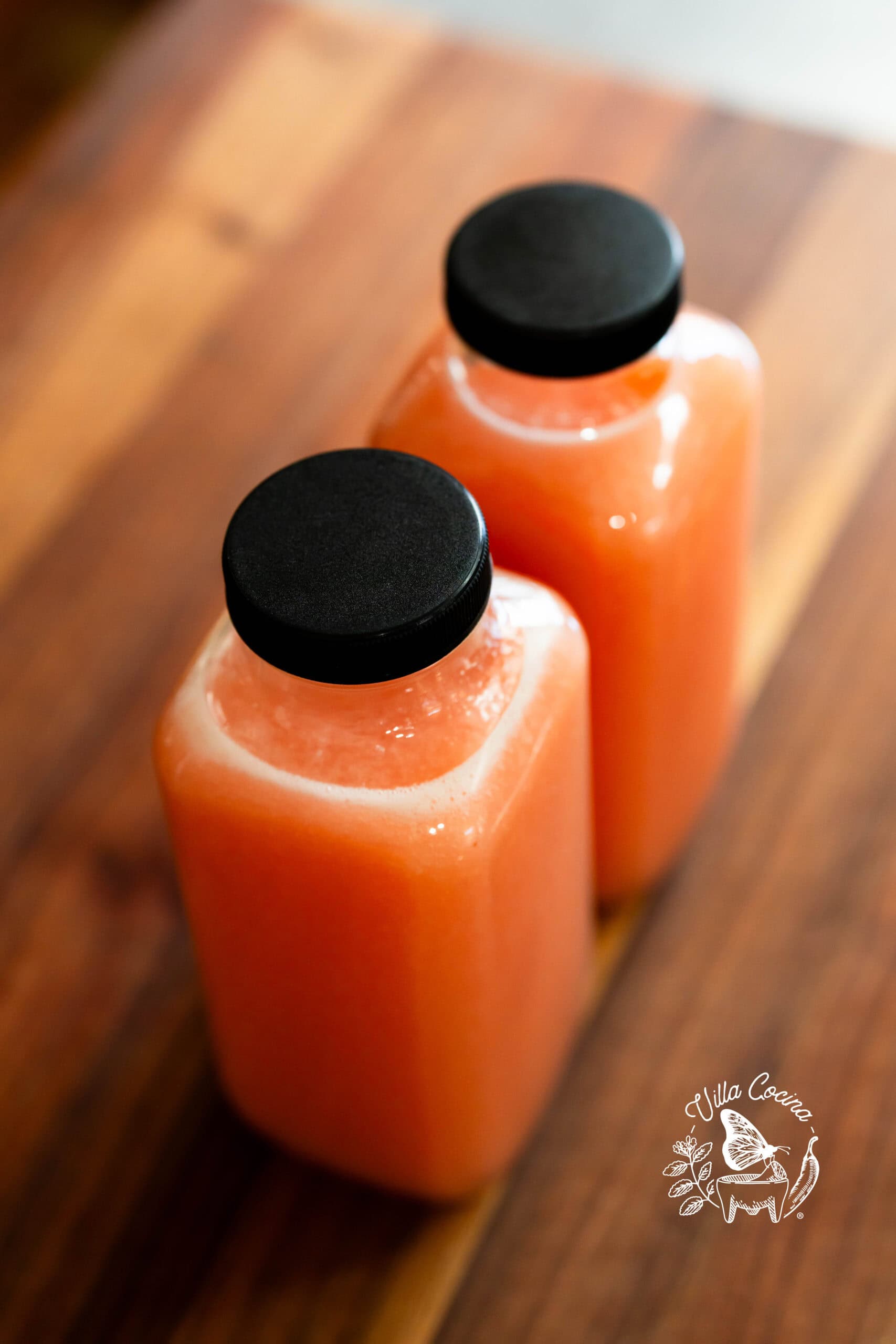 Agua Fresca in Bottles