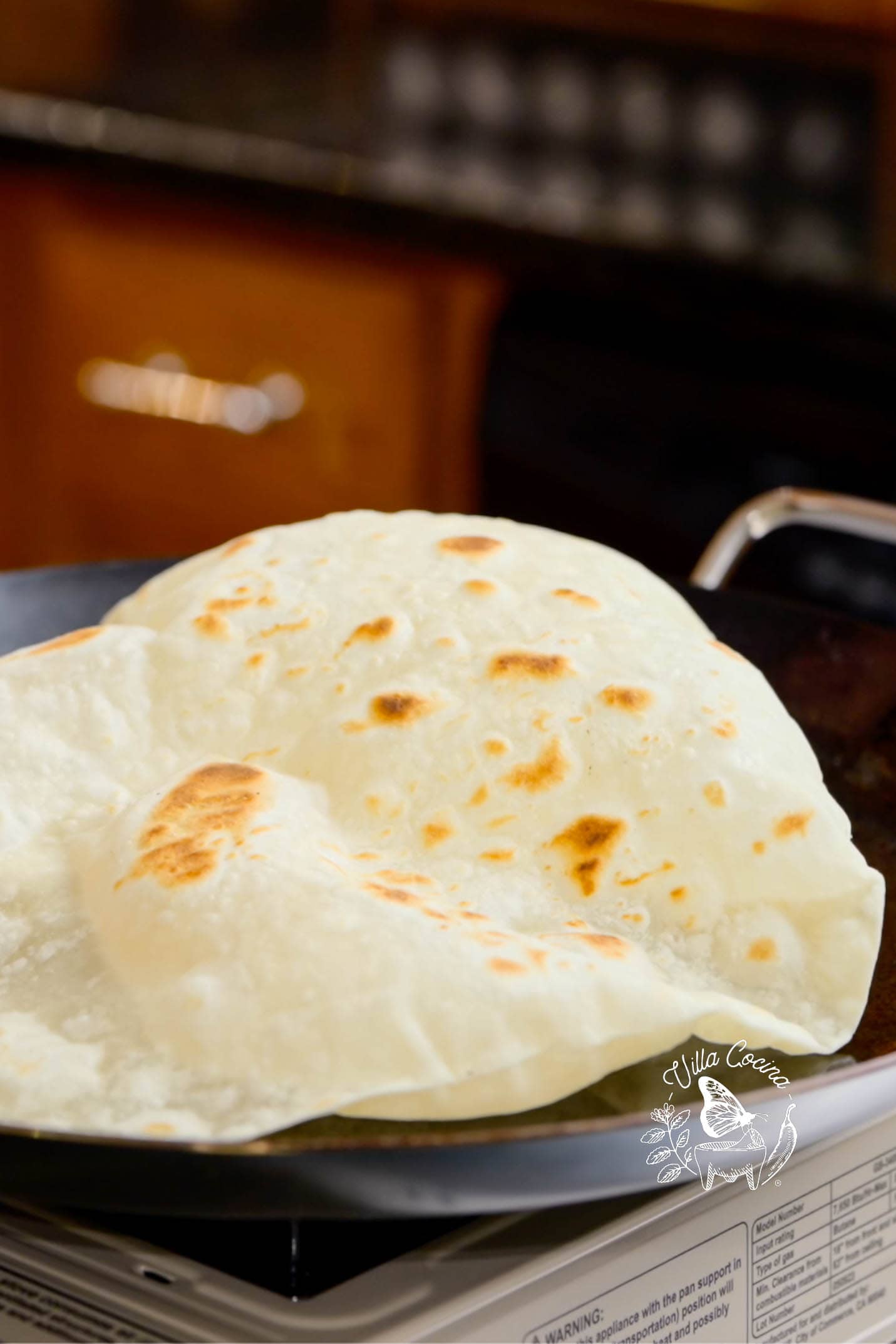 Cooking the tortilla