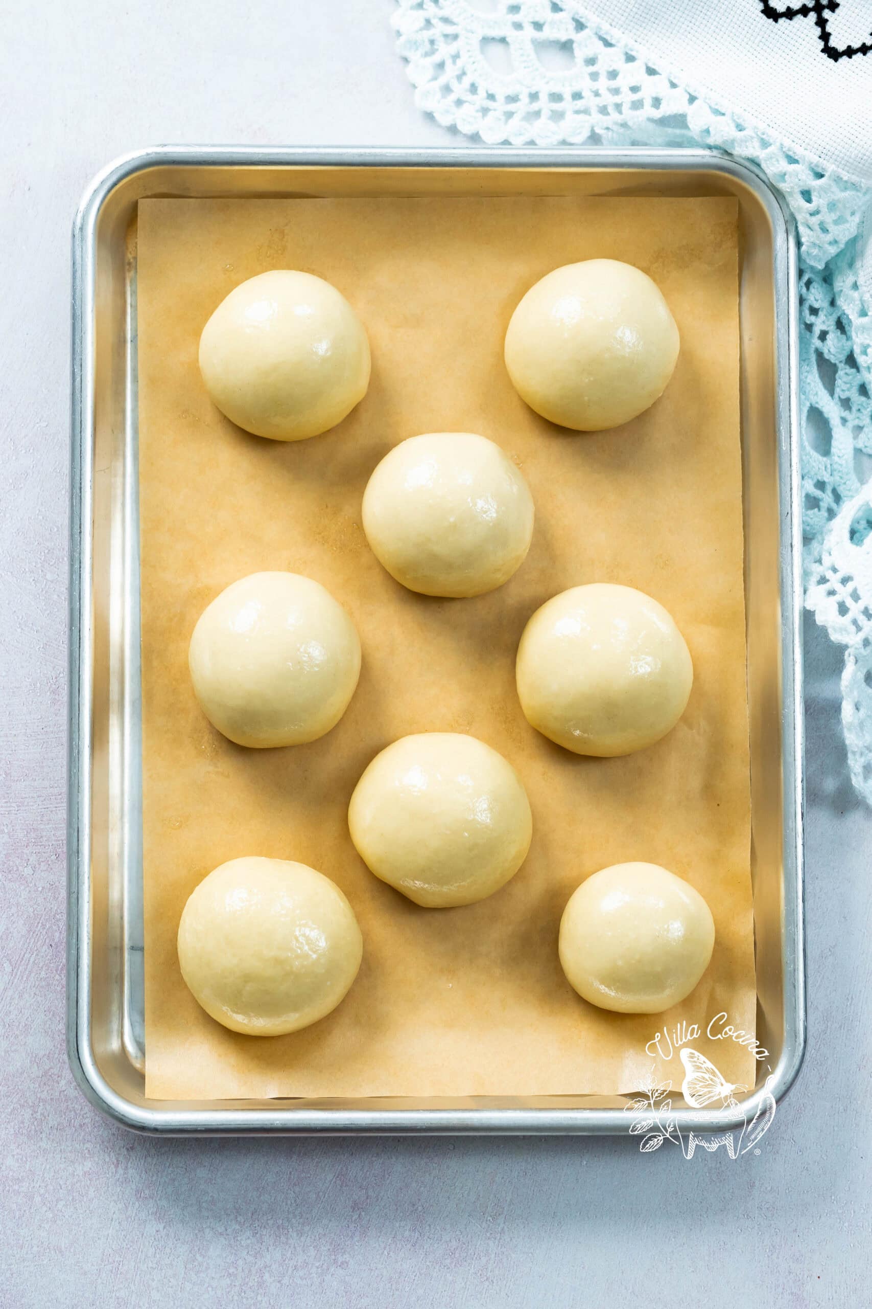 Resting dough balls
