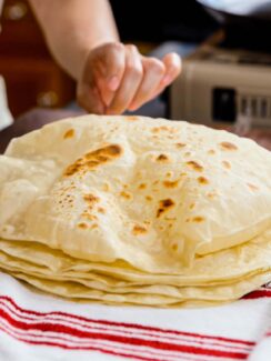 Finished tortillas