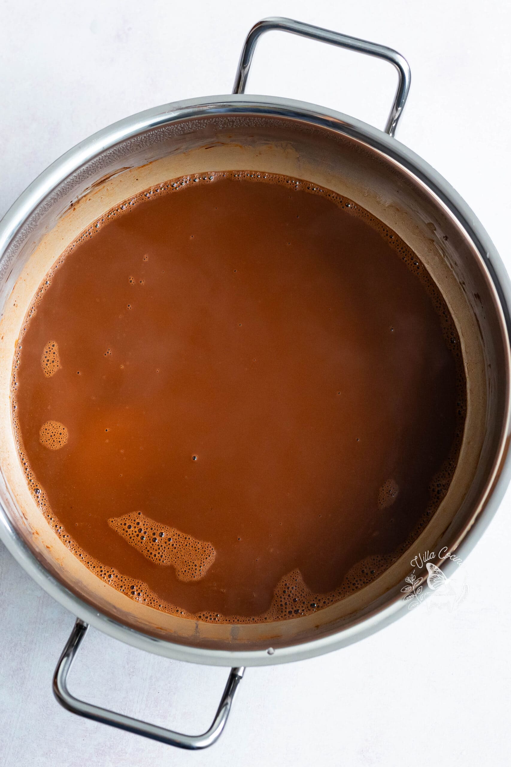 Dissolved chocolate