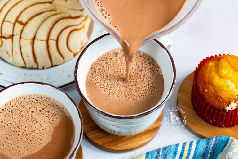 Pouring Mexican Hot Chocolate
